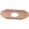Ekena Millwork Chrysler Wood Fretwork Pierced Ceiling Medallion, Cherry, 24"W x 12"H x 6 1/4"ID x 3/8"T CMWP24X12X0375CSCH - alternate 2
